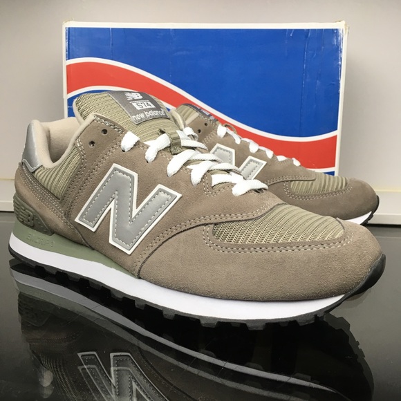New Balance Other - New Balance Grey Suede Mesh 574 Core